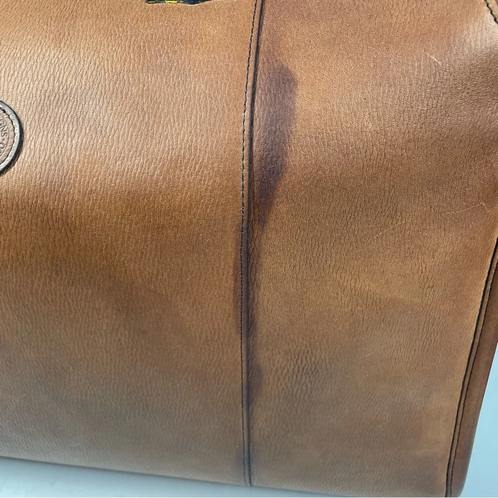 Glaser Designs 19” Leather Litigation Day Bag Satchel Briefcase Travel SF USA
